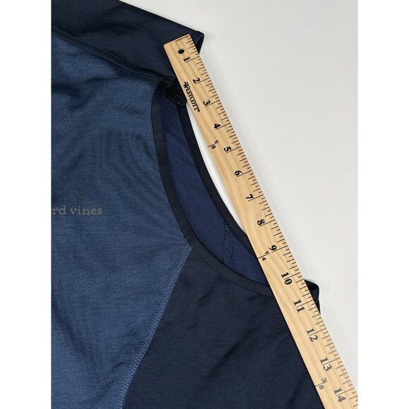Vineyard Vines Oakfield Performance Vest Men’s XXL Navy Heathered Blue Stretch - Picture 13 of 13